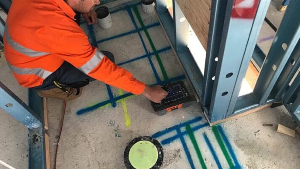 Concrete Scanning Services Dubai using GPR technology for rebar detection, utility mapping, and safe concrete cutting