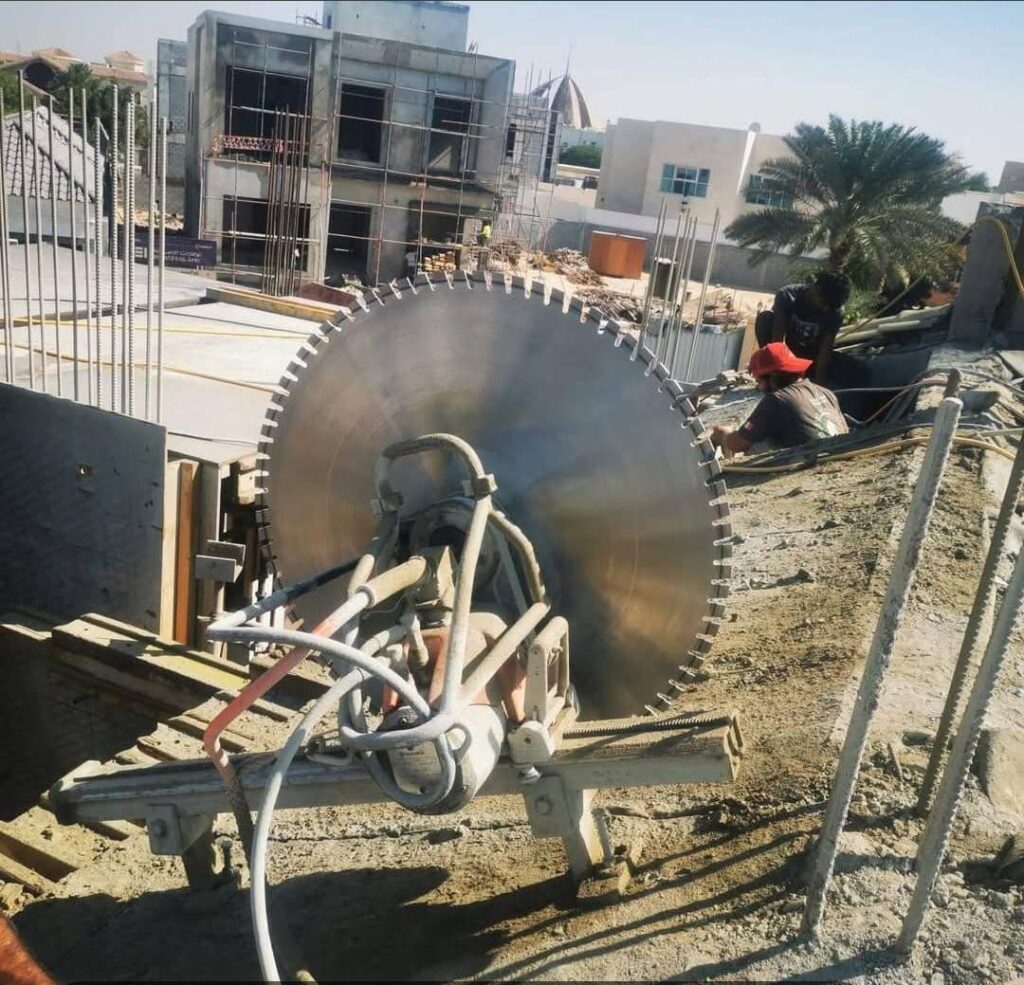Core Cutting Services Dubai for concrete drilling, slab coring, wall cutting and construction projects